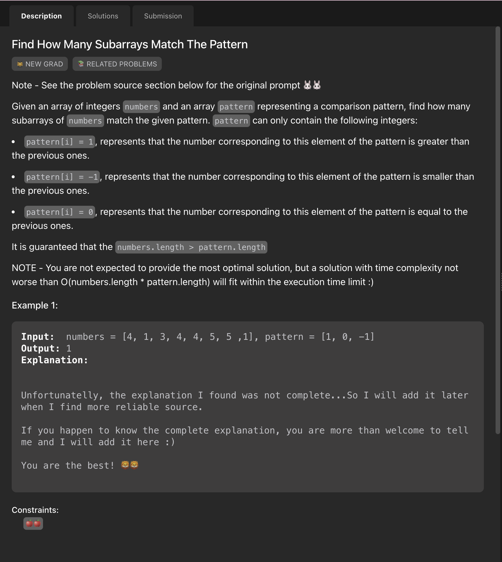 Problem source 1