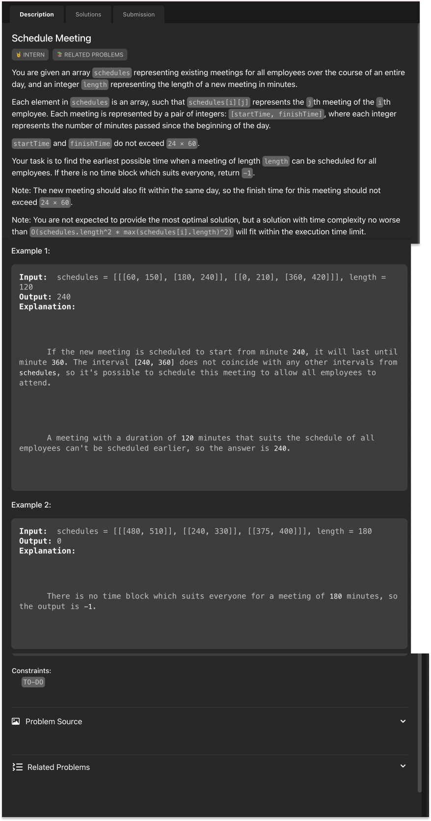 Problem source 1