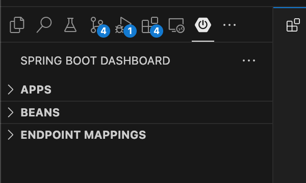 Spring Boot Dashboard in vscode