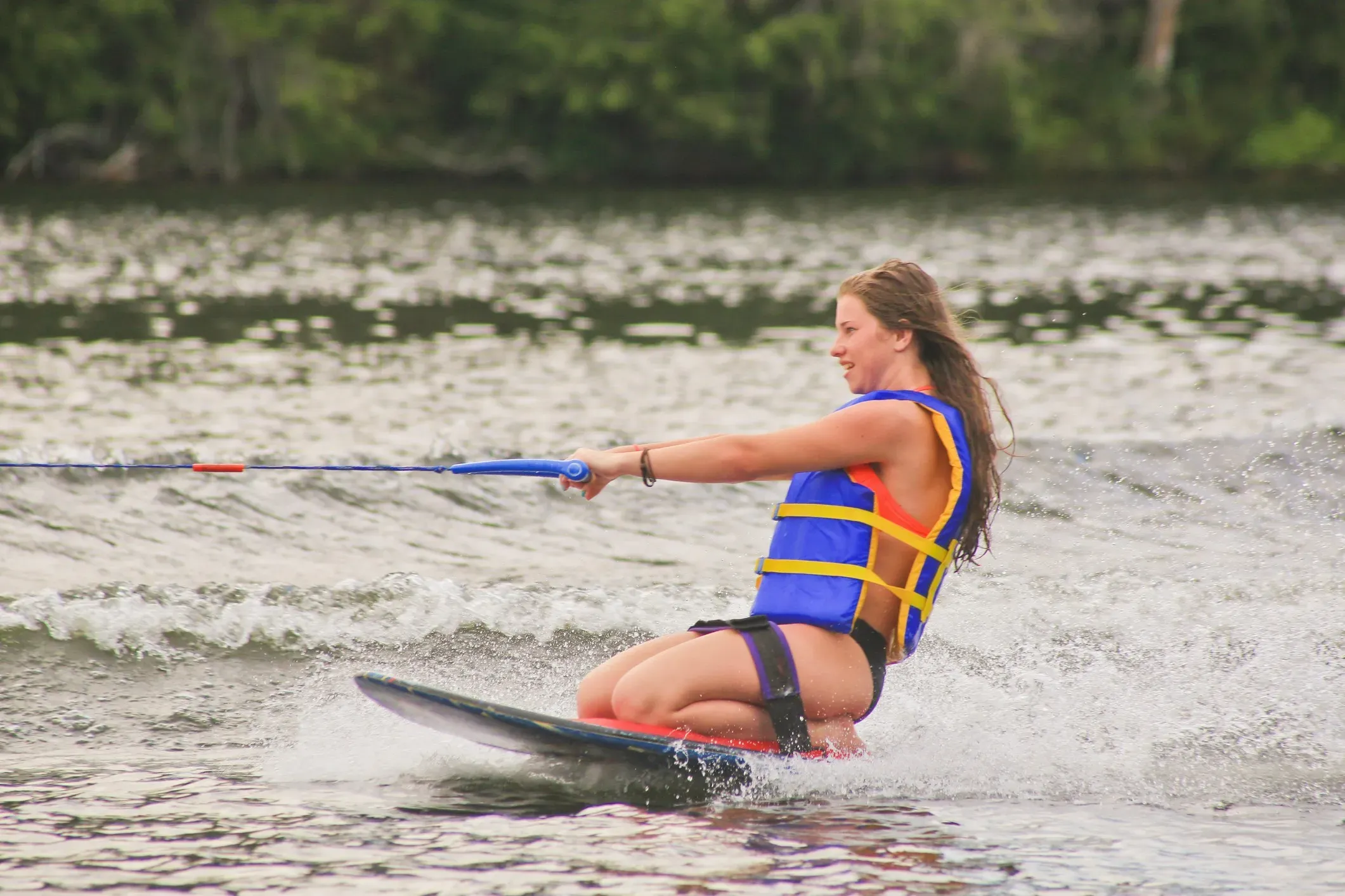 Knee Boarding in Mount Lavinia