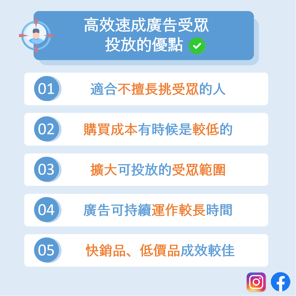 高效速成廣告受眾投放的優點