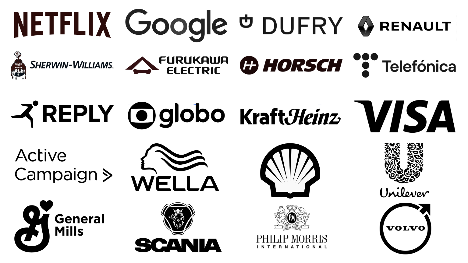 Companies that trust our corporate team building experiences