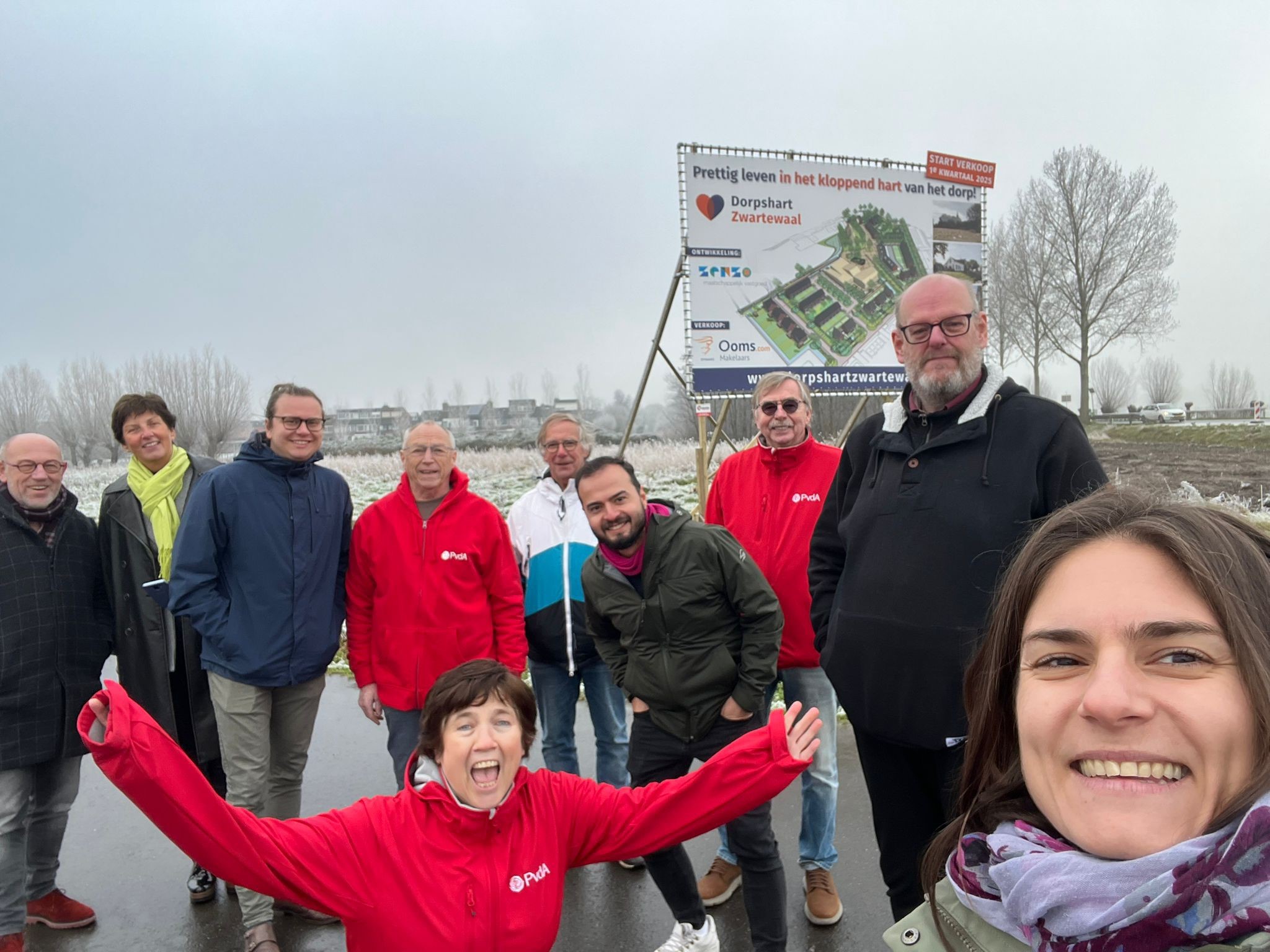 GroenLinks PvdA Provinciale Staten Zuid Holland op werkbezoek op Voorne Putten.