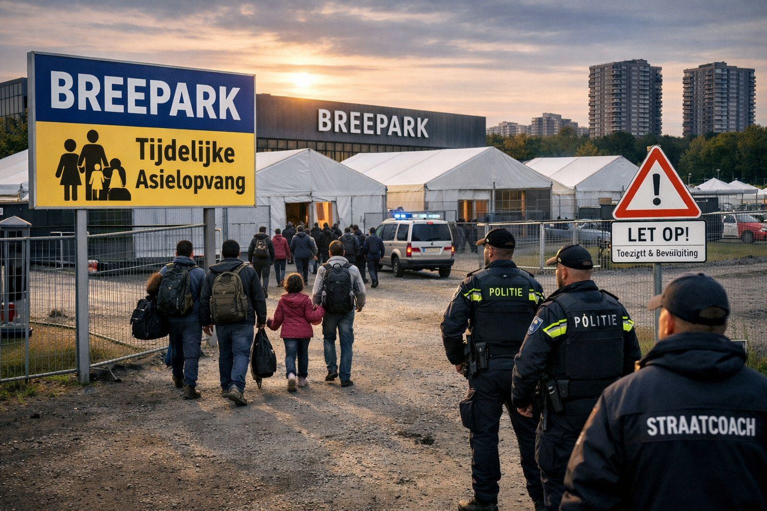 Gemeente Breda overweegt tijdelijke asielopvang in Breepark: LPF stelt kritische vragen
