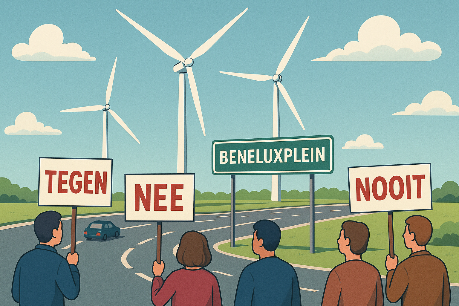 Plan megawindmolens bij Beneluxplein blijft stuiten op weerstand