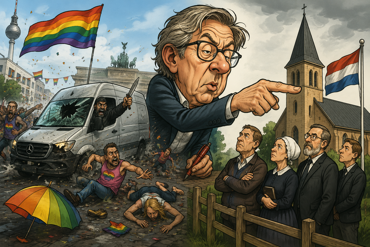 NRC onder vuur na koppeling Oldebroek aan Pride-aanslag Berlijn