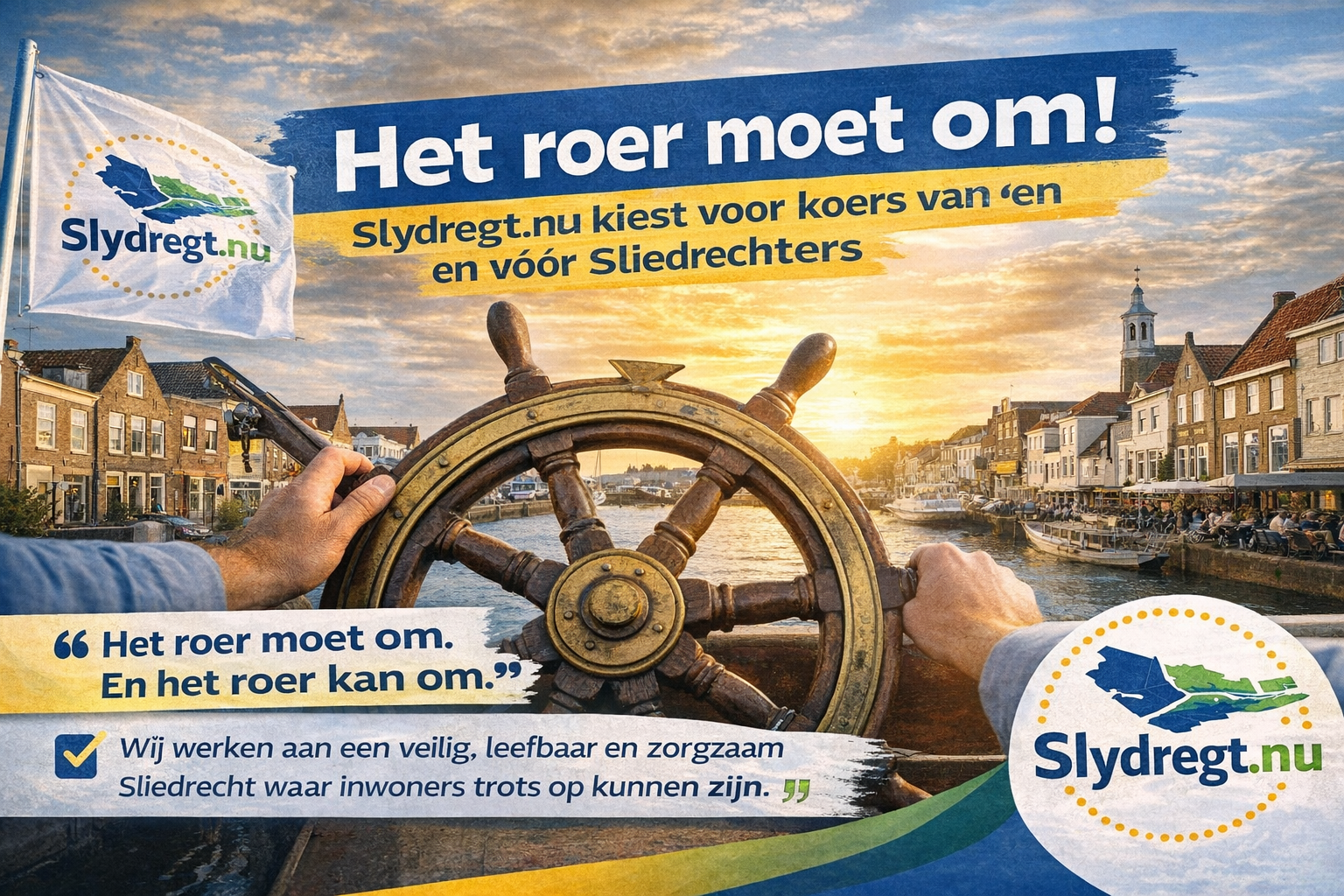 ‘Het roer moet om’: Slydregt.nu kiest voor koers van en vóór Sliedrechters