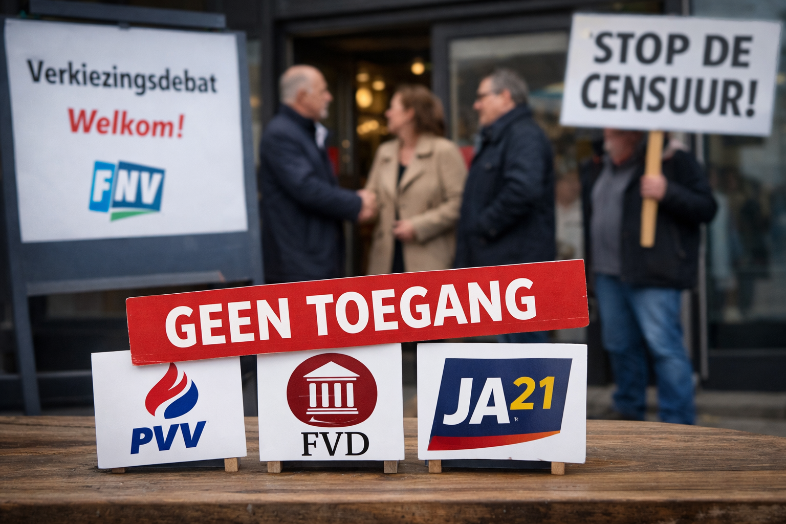Vakbond sluit rechtse partijen uit van debat in Velsen
