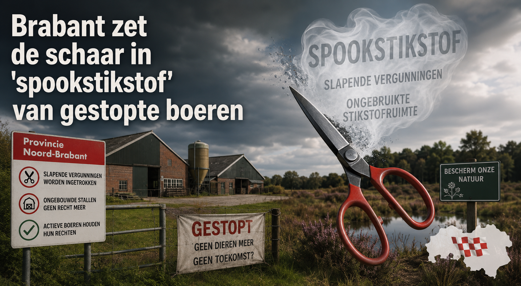 Brabant zet de schaar in ‘spookstikstof’ van gestopte boeren