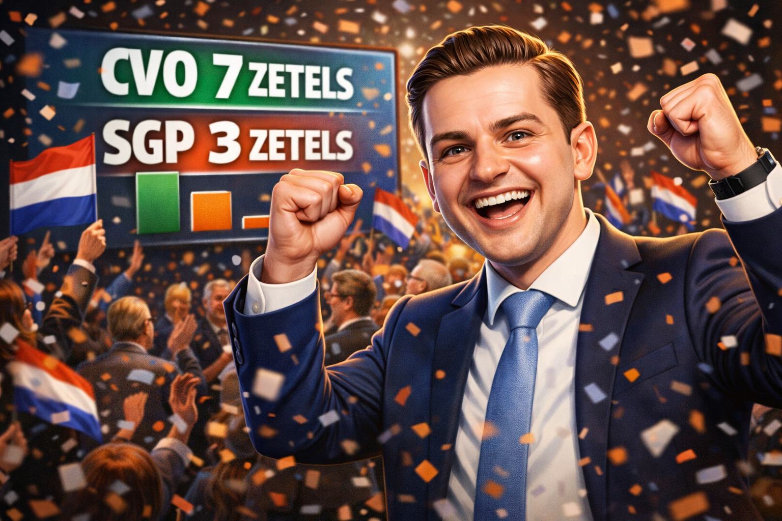 CVO grote winnaar in Oldebroek met 7 zetels