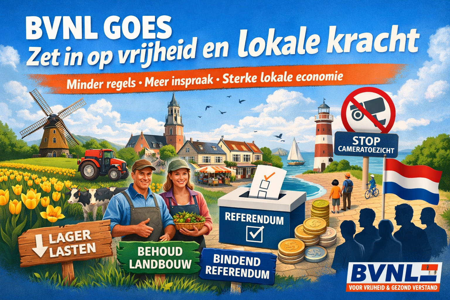 BVNL Goes zet in op vrijheid en lokale kracht