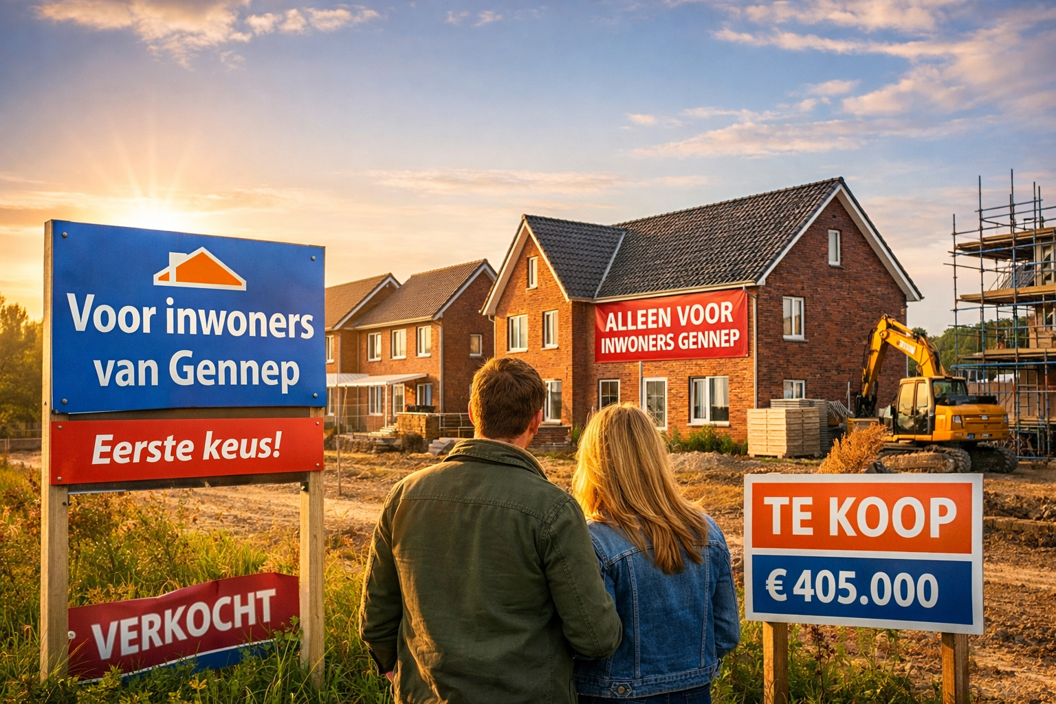 Gennep kiest voor eigen inwoners op krappe woningmarkt