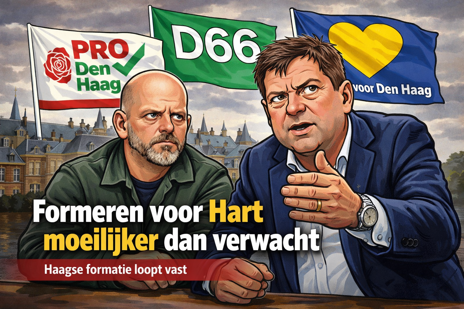 Haagse formatie loopt vast: formeren voor Hart voor Den Haag moeilijker dan verwacht