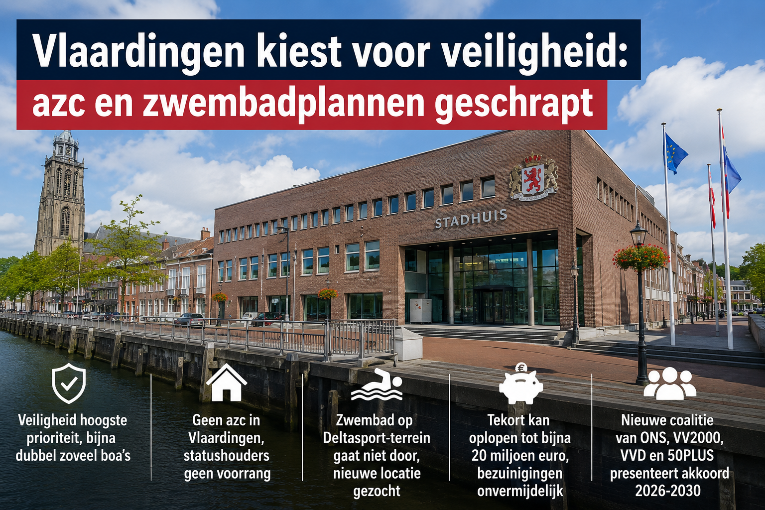 Vlaardingen kiest voor veiligheid: azc en zwembadplannen geschrapt