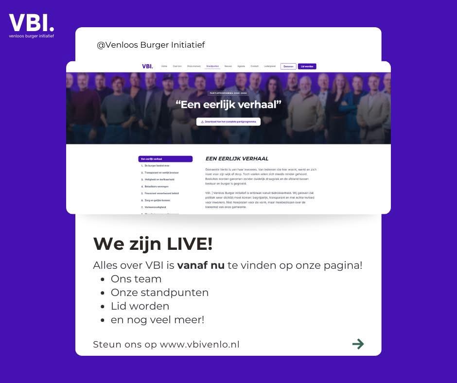 🚨 WE ZIJN LIVE! Venlo verdient eerlijk en…