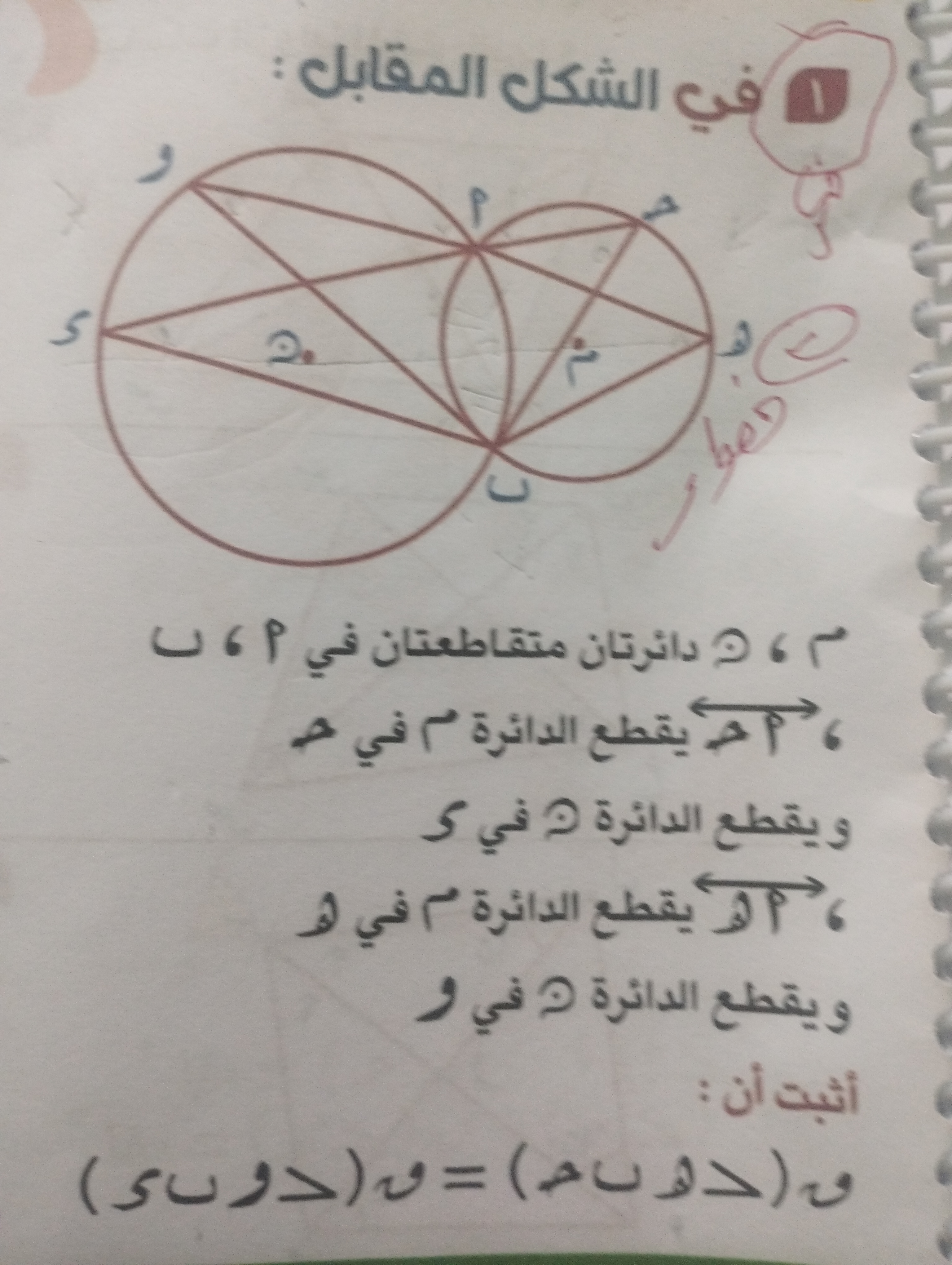 في الشكل المقابل