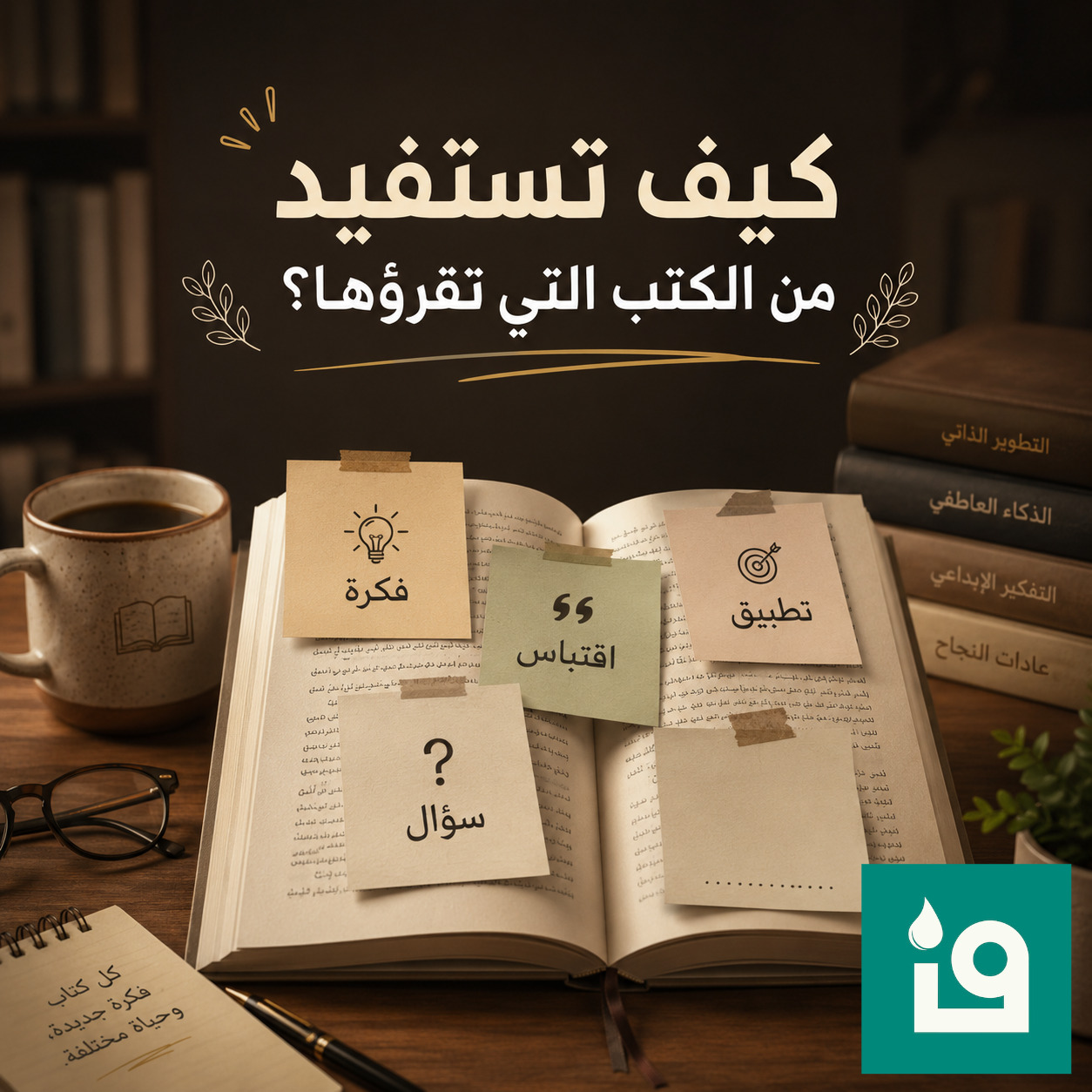 كيف تستفيد من الكتب التي تقرؤها؟