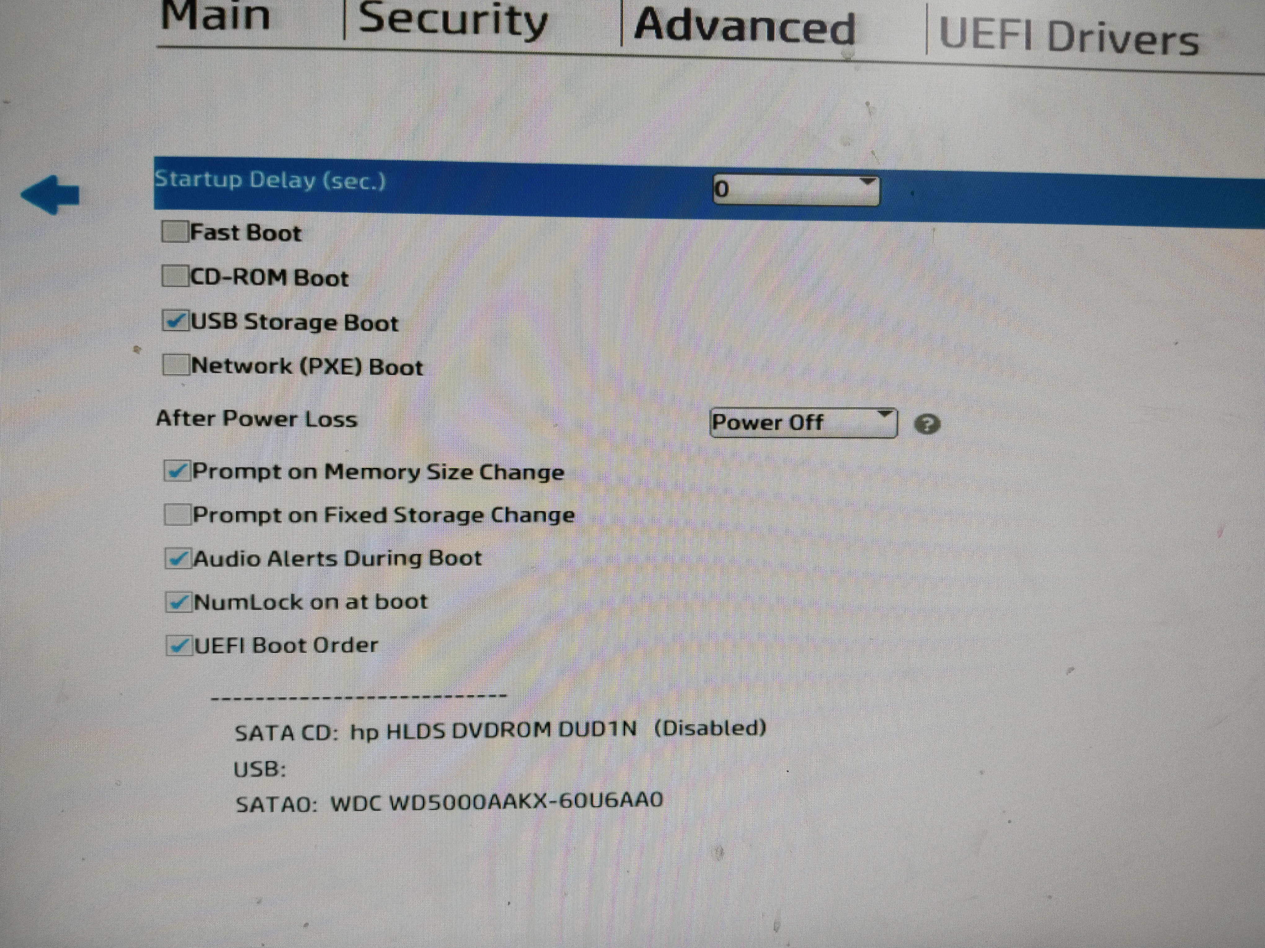 @Esmat Ali هما دول اللى ظاهرين عندي انا جهازي استيراد فمعرفش هو الهارد نوعه ايه بالظبط بس اعتقد انه كان سامسونج هو دا اللى ظاهر عندي جوا الboot option