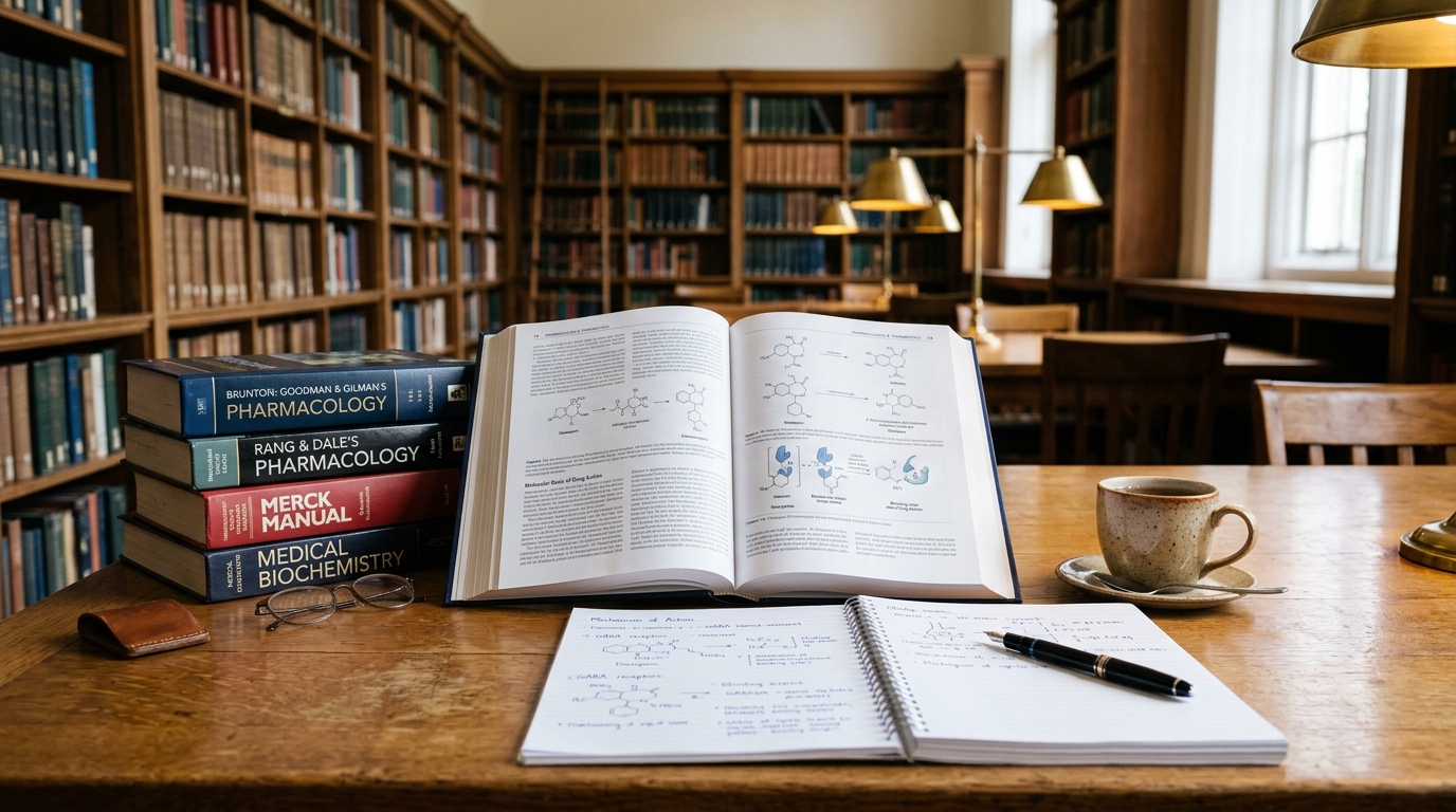 ما هي أفضل المراجع والكتب النظرية المعتمدة لطلاب السنة الأولى في كلية الصيدلة؟