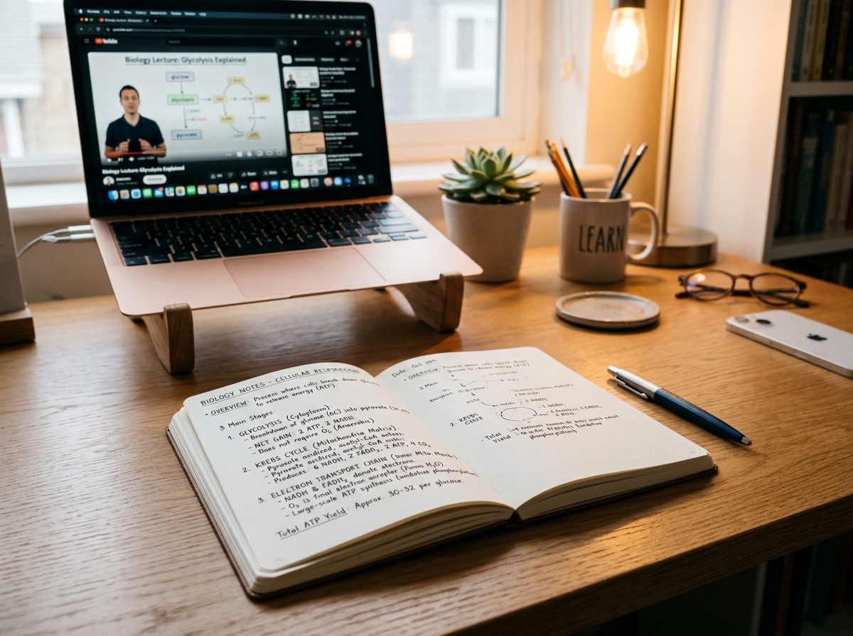 كيف أطور مهارة التدوين وتلخيص ما أتعلمه من مقاطع الفيديو والكتب بأسلوب منظم؟