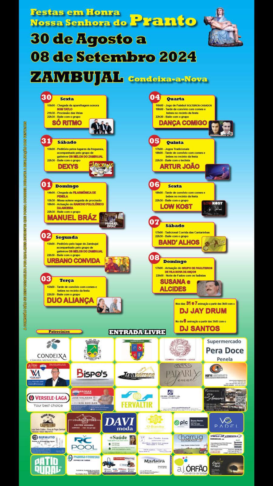 Cartaz das festas