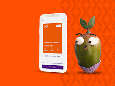 A person using a phone with a vibrant background