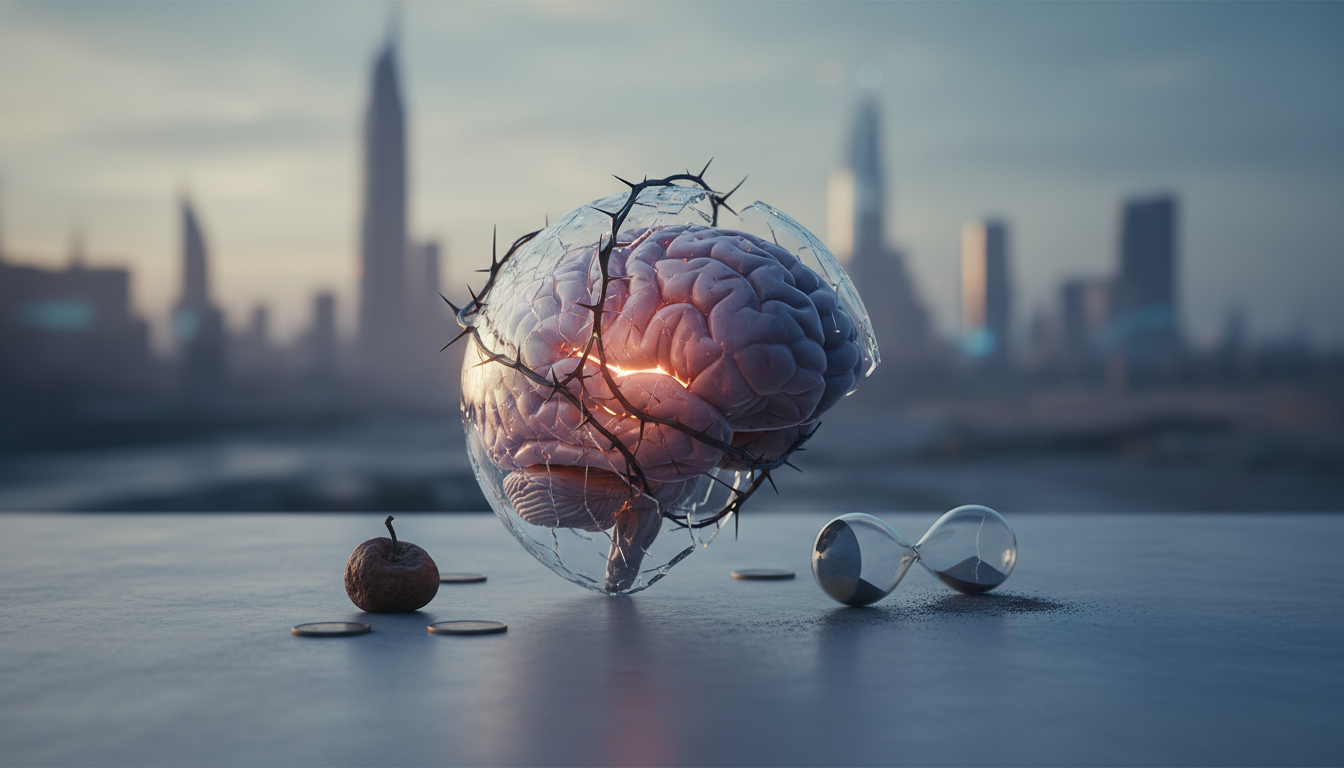 A Neurociência da Escassez: Como a Falta de Recursos Sequestra o Córtex Pré-Frontal e Destrói a Saúde Mental