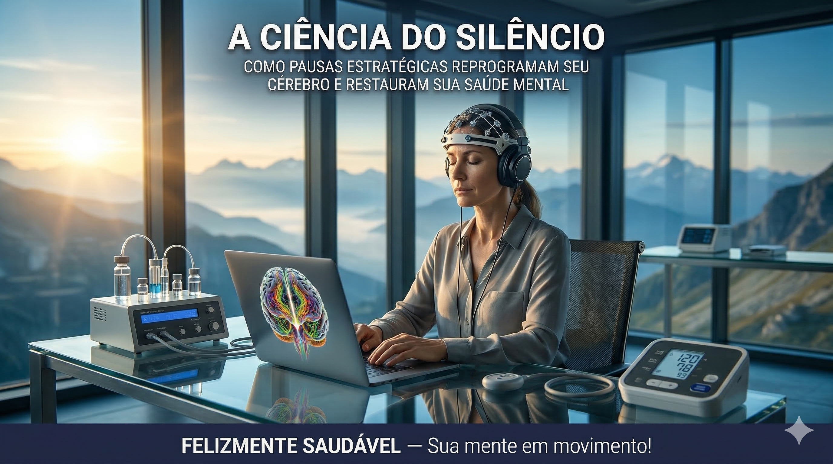 A Ciência do Silêncio: Como Pausas Estratégicas Reprogramam seu Cérebro e Restauram sua Saúde Mental