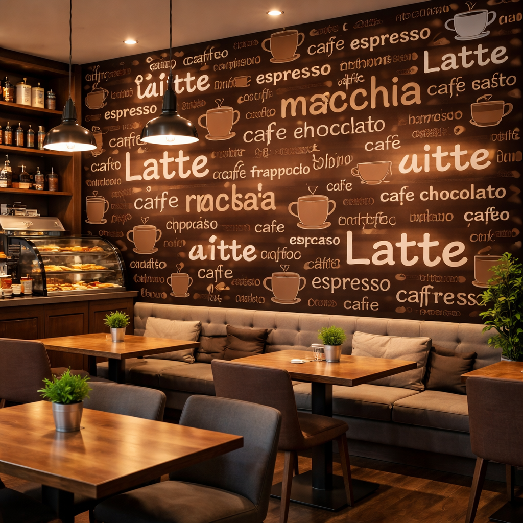 Telezzüz Restaurant kafe dekorasyon ve akustik keçe baffle uygulama örneği