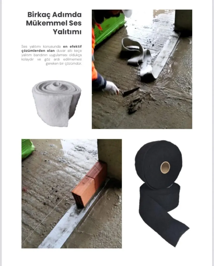 15mm İki Duvar Arası Ses Yalıtım Keçe Şiltesi 2