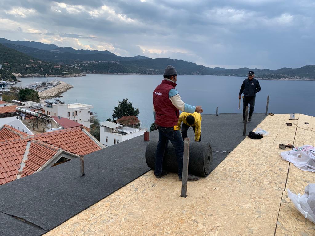 Kaş Villa Çatı Isı Yalıtımı - Görsel 2