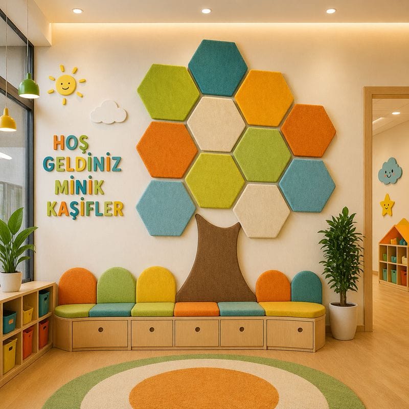 Geometrik Şekilli Akustik Panel
