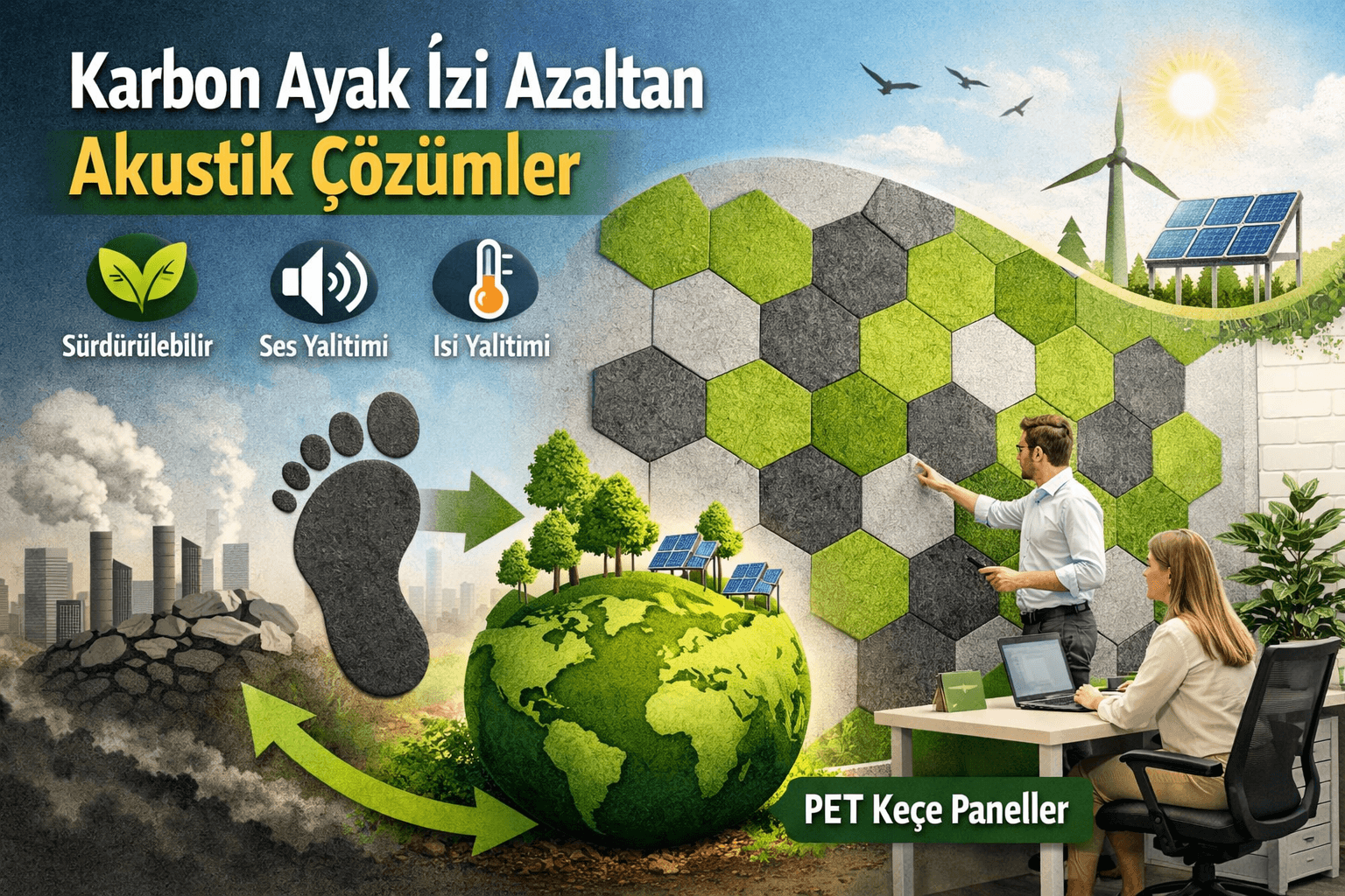 Karbon Ayak İzi Azaltan Akustik Çözümler