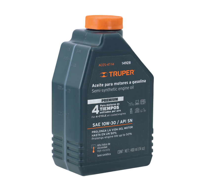 ACEITE SEMI - SINTETICO LUBRICANTE 4 TIEMPOS (400 ML) TRUPER