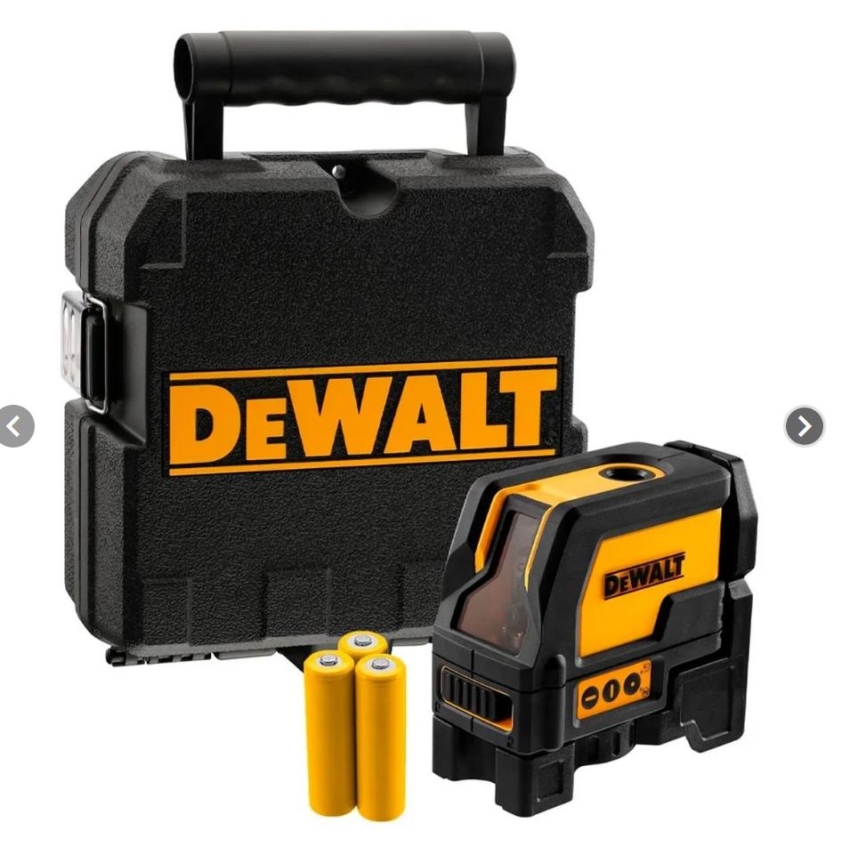 Nivel Láser Dewalt Dw0822 Líneas Puntos Plomada 15 Metros