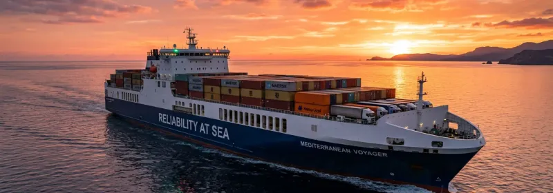 Ferry route from Barcellona to Palma di Maiorca
