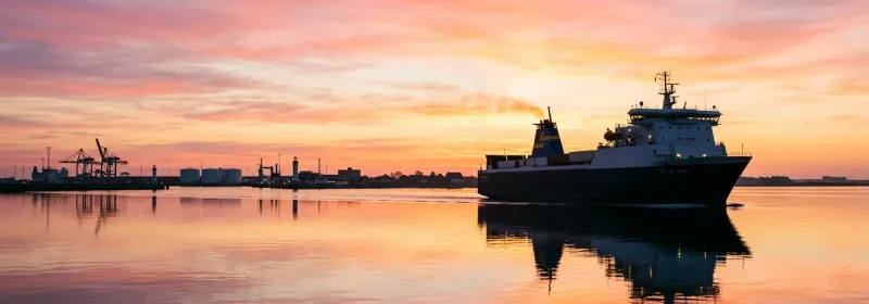 Ferry route from Travemünde to Trelleborg