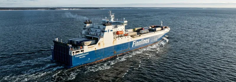 Ferry route from Travemünde to Helsinki