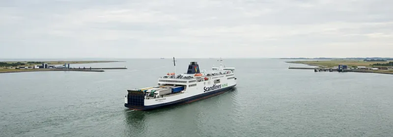 Ferry route from Puttgarden to Rødbyhavn