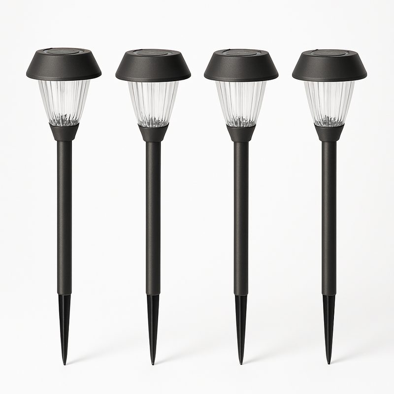 Luminária Solar de Jardim Kit com 4