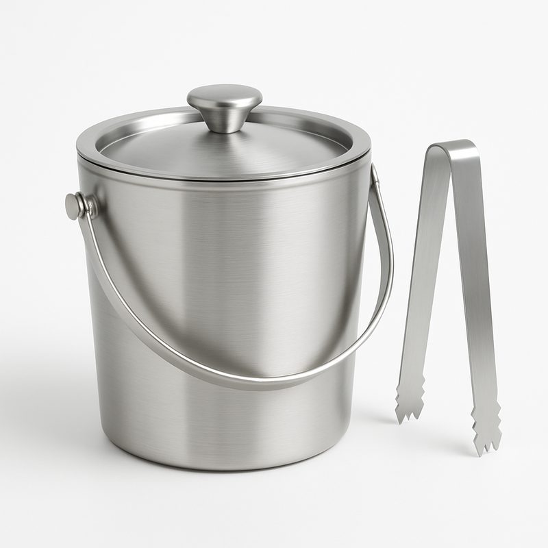 Balde de Gelo em Inox com Pegador