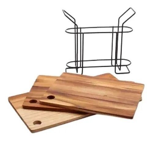 Tábua de Corte de Bambu Kit com 3 Peças