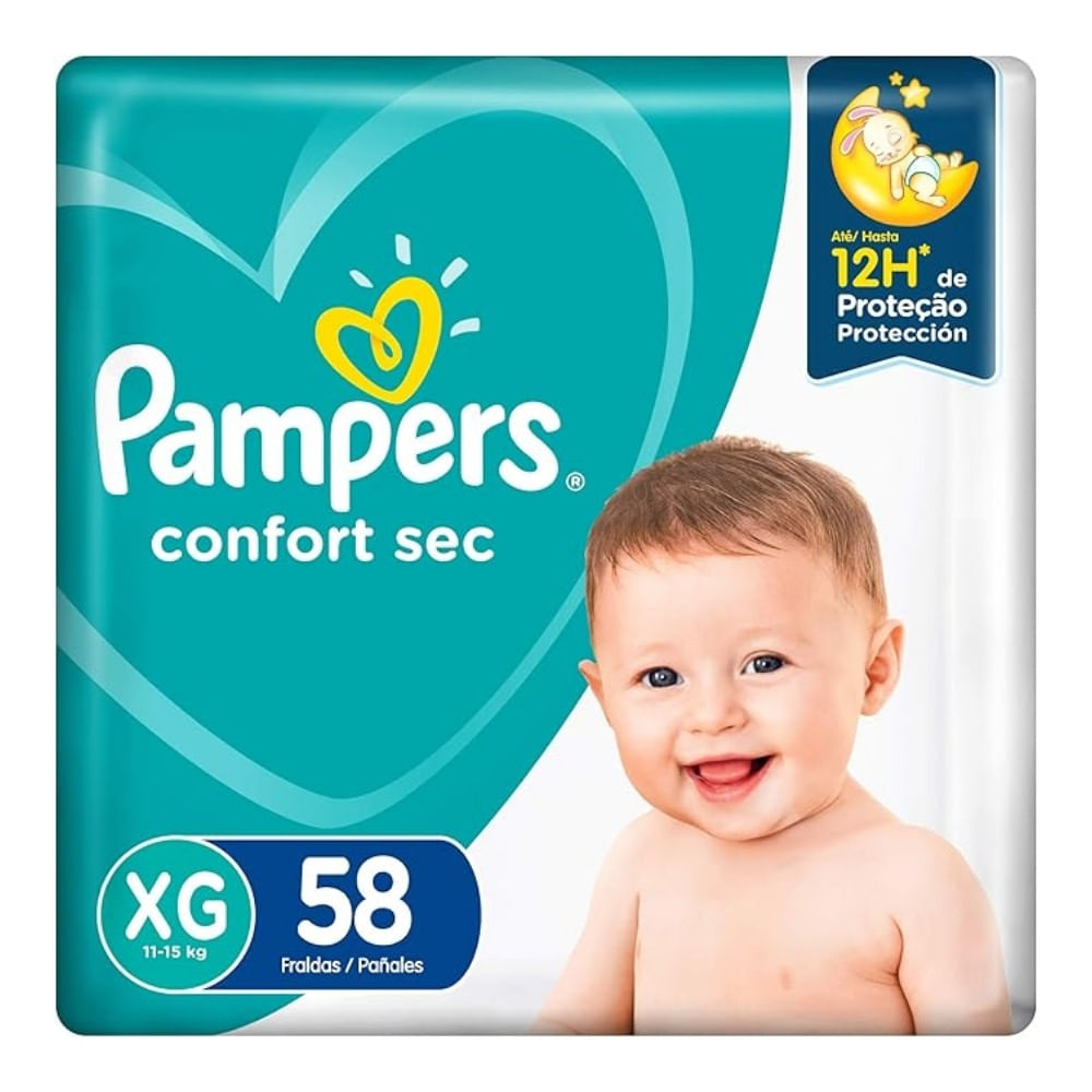Fralda Pampers Confort Sec Super Fortebag