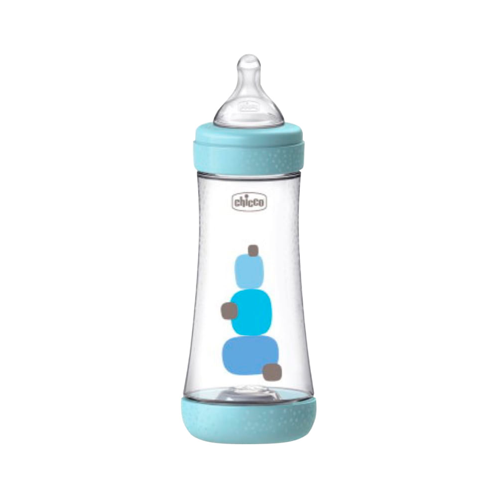 Mamadeira Chicco Perfect5 300ml Rapido Azul