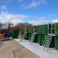 RORO-AM (roll on roll off aerated media unit)