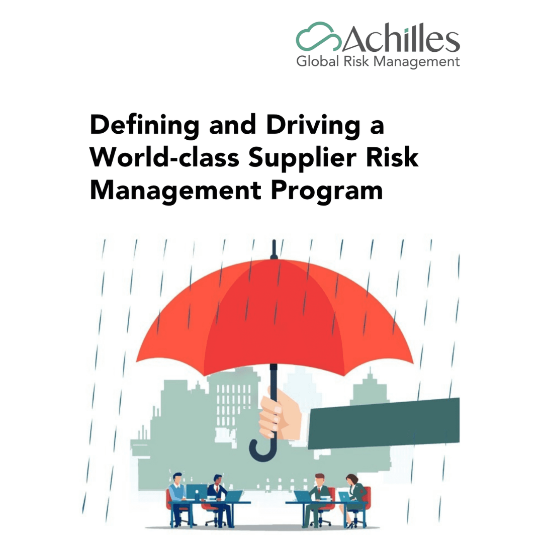 Driving Supplier Risk Management Program