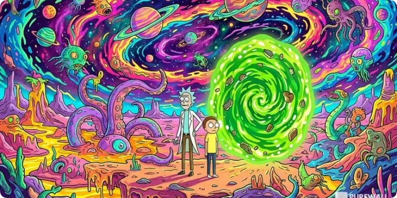Mousepad Rick & Morty - vista 3