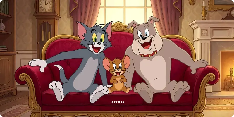 Mousepad Tom y Jerry - vista 1
