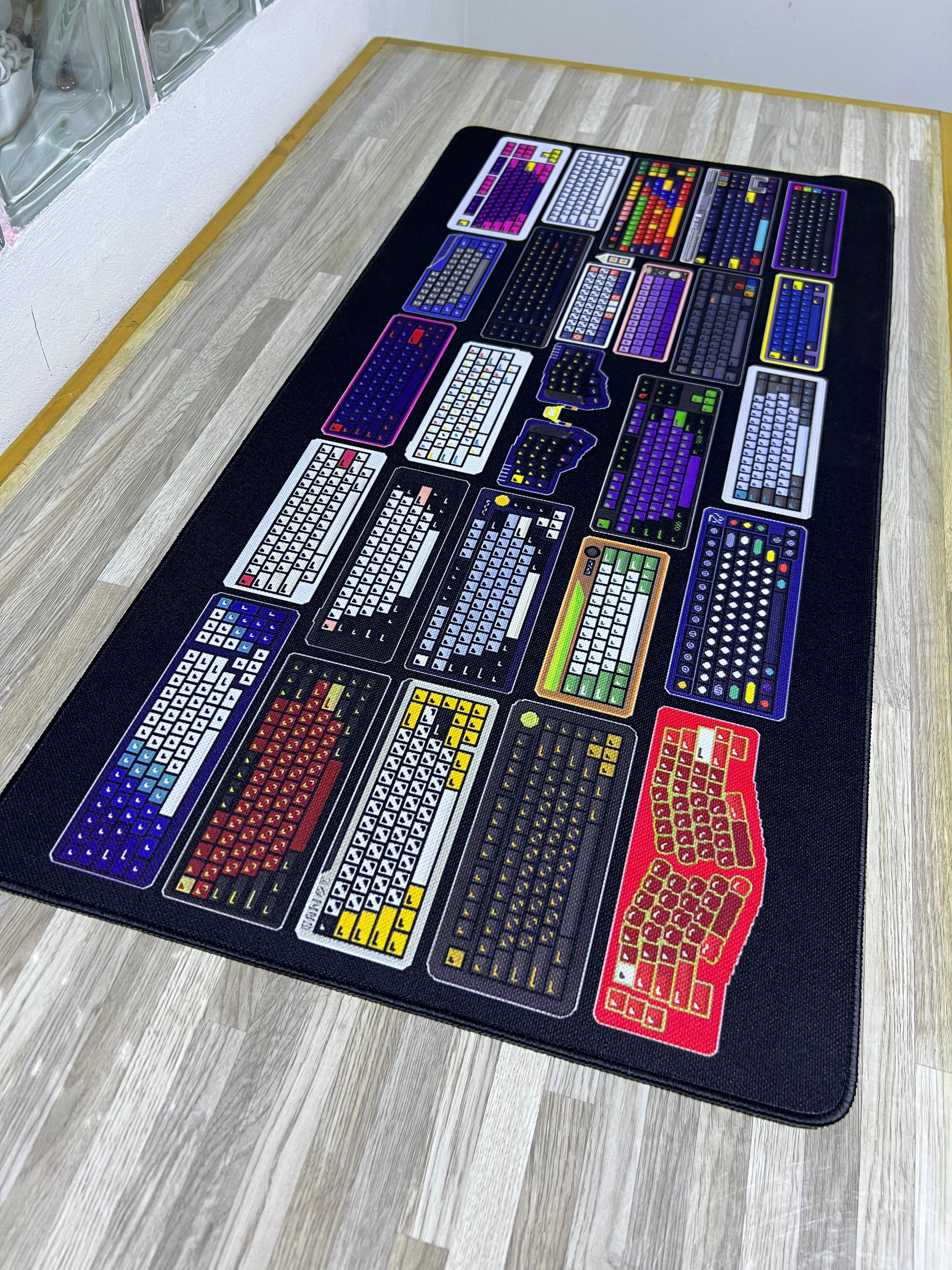 Mousepad Teclado  80x40 cm - control