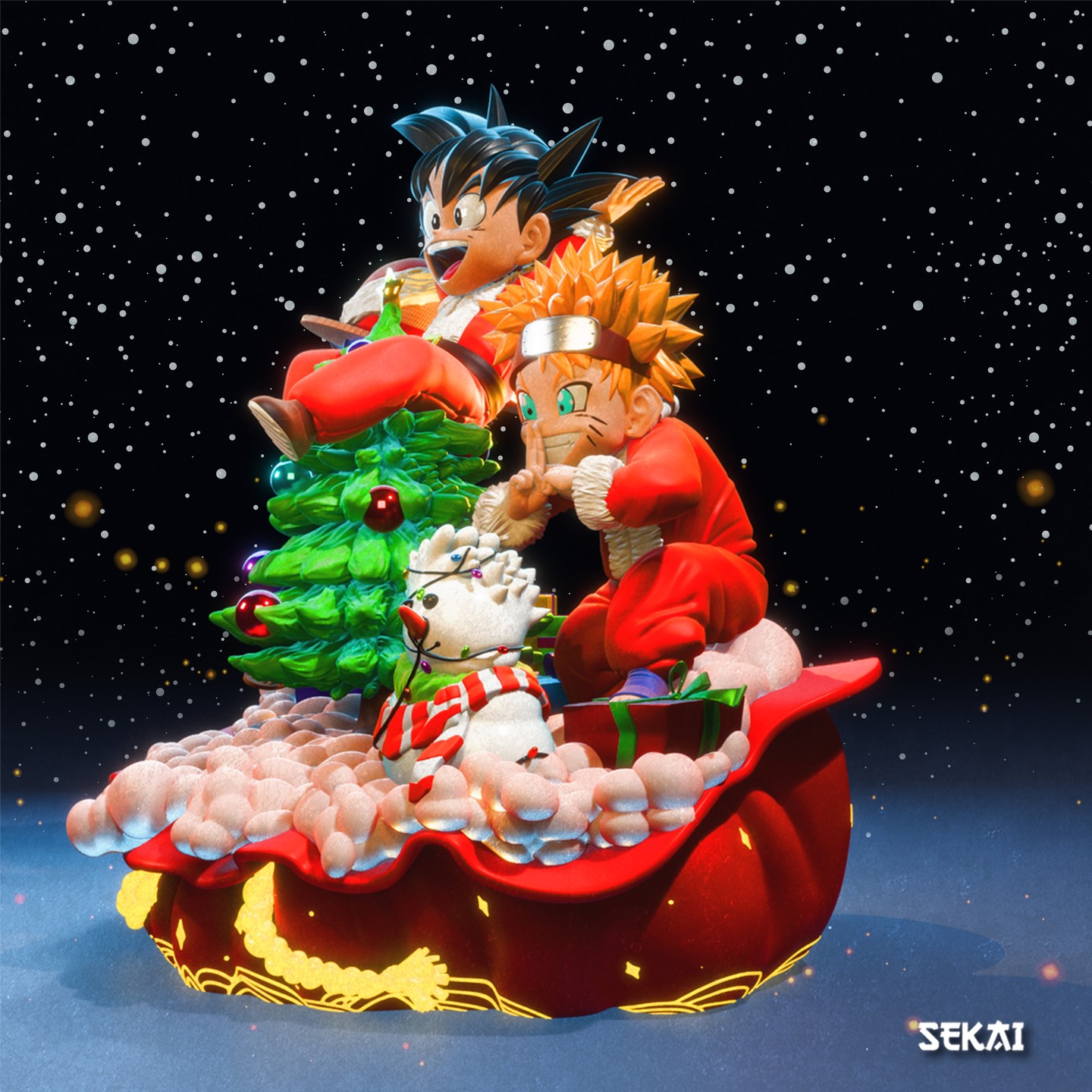 Goku Luffy Naruto Natal - Mídia 6